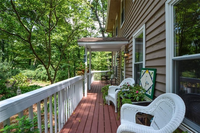 view of wooden terrace