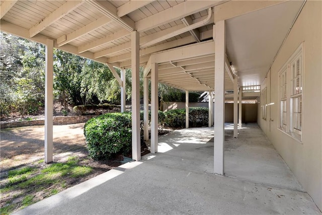 view of patio with fence