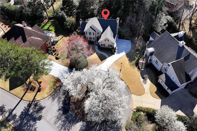 birds eye view of property