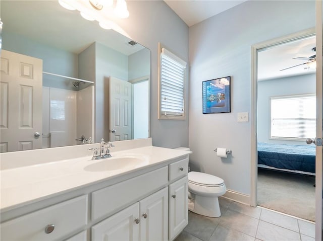 11 Stillwater Way, Hoschton, GA 30548 - ensuite bathroom with vanity, tile patterned floors, and a shower