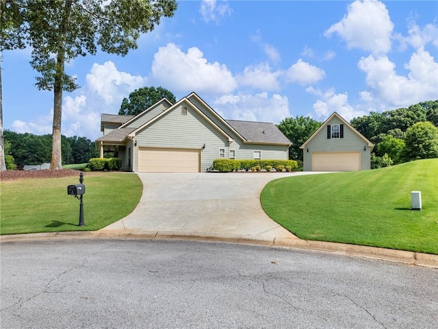 11 Stillwater Way, Hoschton, GA 30548 - view of front of property with a front yard, a garage, and driveway