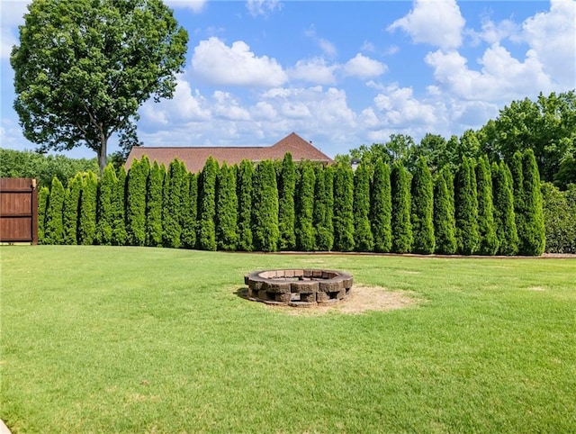 11 Stillwater Way, Hoschton, GA 30548 - view of yard featuring a fire pit