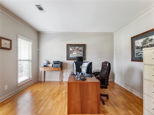 11 Stillwater Way, Hoschton, GA 30548 - office with ornamental molding and light wood finished floors