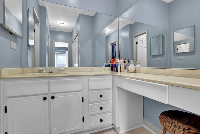 bathroom with vanity