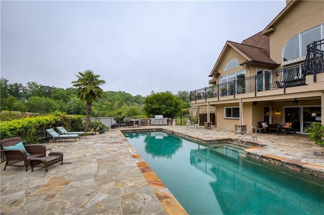 2675 Portabella Ln, Cumming, GA 30041 - view of swimming pool with a patio