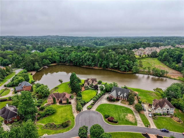 2675 Portabella Ln, Cumming, GA 30041 - drone / aerial view of a nearby body of water and a forest