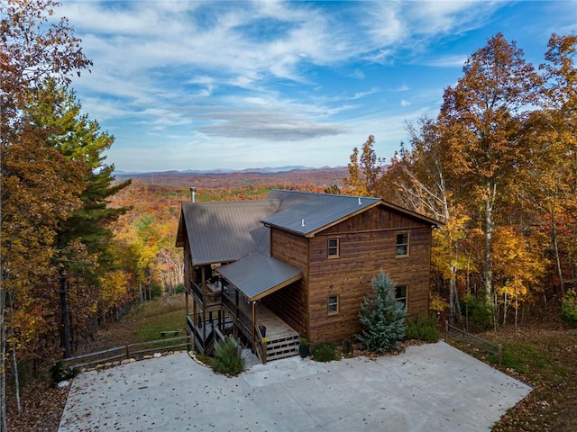 view of back of property