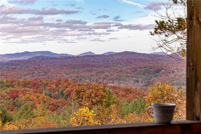 view of property view of mountains