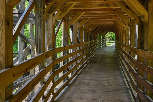 view of horse barn