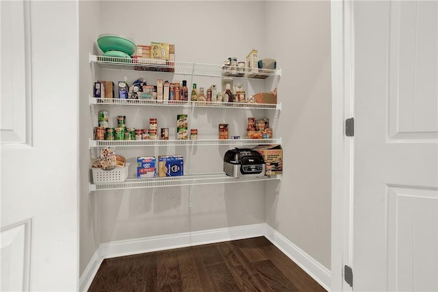 view of pantry