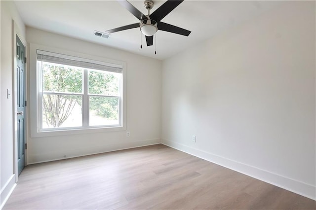 455 Saddle Bow Dr, Lawrenceville, GA 30046 - empty room with light wood-type flooring, baseboards, and a ceiling fan
