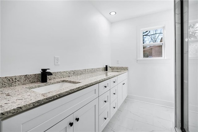 bathroom featuring vanity