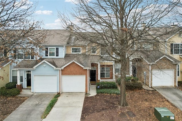 front of property featuring a garage