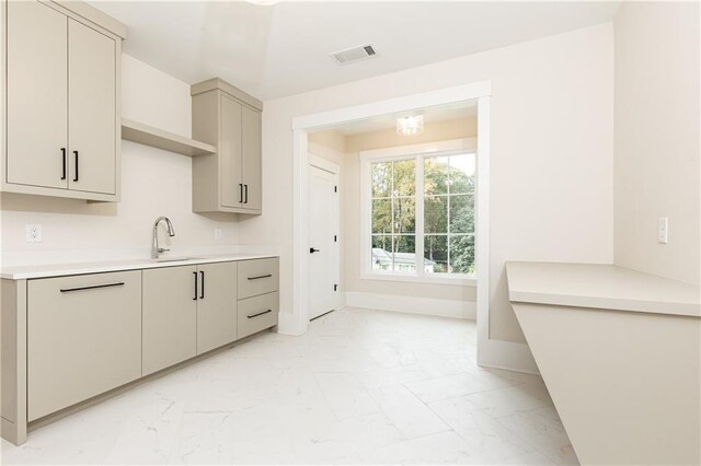 kitchen featuring sink