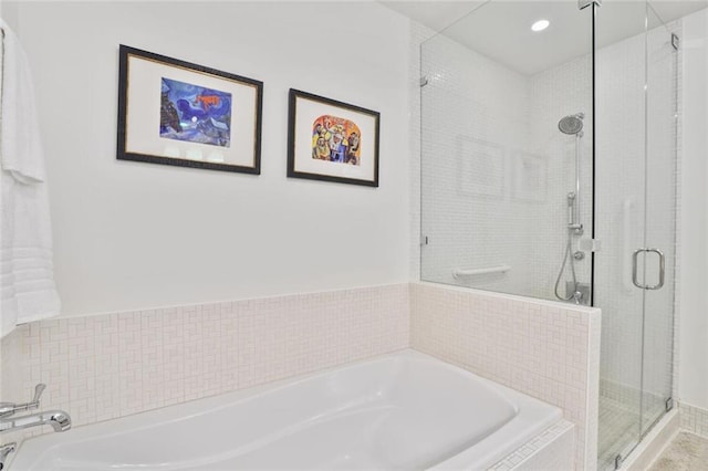 1820 Peachtree St NW Unit 1008, Atlanta, GA 30309 - bathroom with a shower stall and a bath