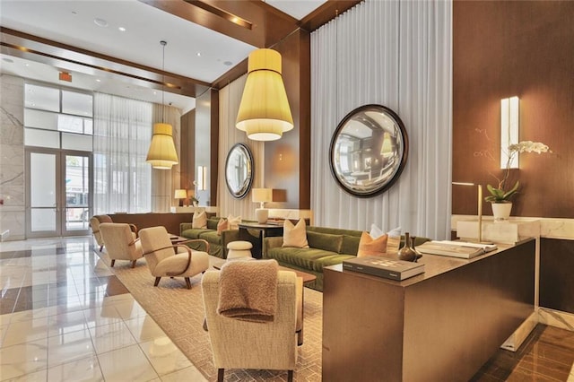 1820 Peachtree St NW Unit 1008, Atlanta, GA 30309 - common area featuring a high ceiling