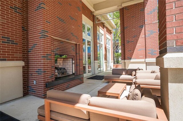 1820 Peachtree St NW Unit 1008, Atlanta, GA 30309 - view of patio featuring outdoor lounge area