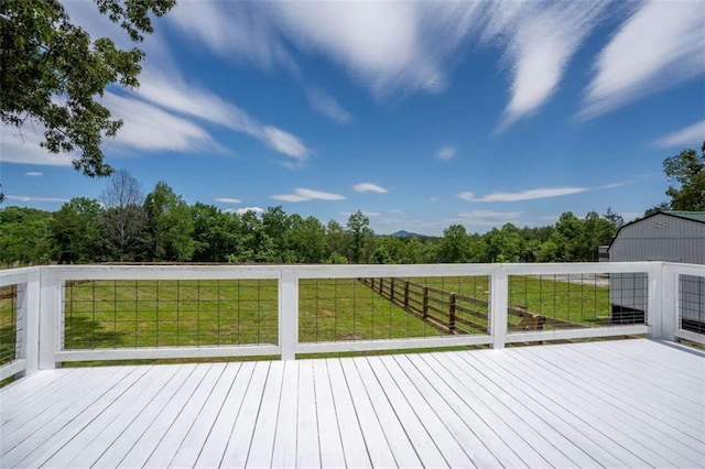 437 Crabapple Rd, Dahlonega, GA 30533 - wooden terrace featuring a yard