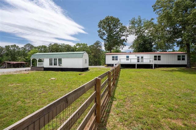 437 Crabapple Rd, Dahlonega, GA 30533 - back of property with a wooden deck