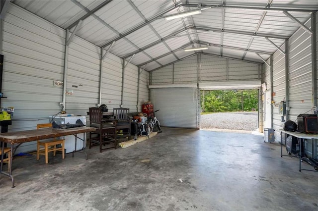 437 Crabapple Rd, Dahlonega, GA 30533 - garage with metal wall