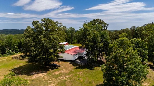 437 Crabapple Rd, Dahlonega, GA 30533 - aerial view of property and surrounding area featuring a heavily wooded area