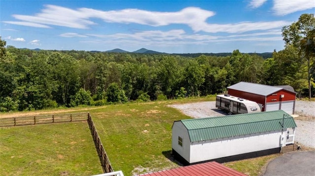 437 Crabapple Rd, Dahlonega, GA 30533 - mountain view featuring a heavily wooded area