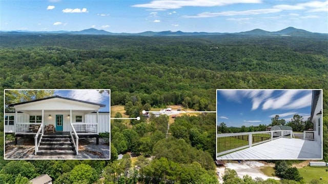 437 Crabapple Rd, Dahlonega, GA 30533 - view of subject property with a forest and a mountainous background