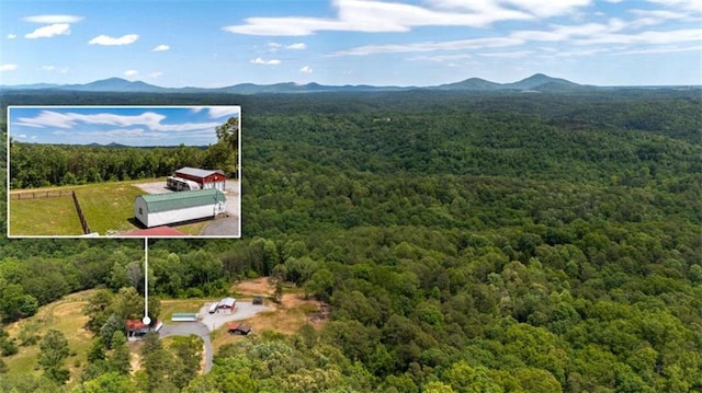 437 Crabapple Rd, Dahlonega, GA 30533 - view of property location featuring a heavily wooded area and property parcel outlined