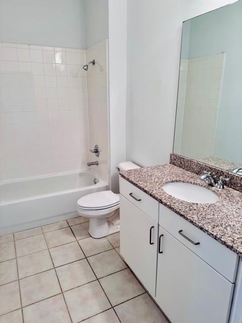 384 Ralph Mcgill Blvd NE Unit 121, Atlanta, GA 30312 - full bath with toilet, vanity, tile patterned floors, and bathing tub / shower combination