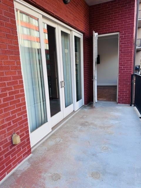 384 Ralph Mcgill Blvd NE Unit 121, Atlanta, GA 30312 - view of patio / terrace with french doors