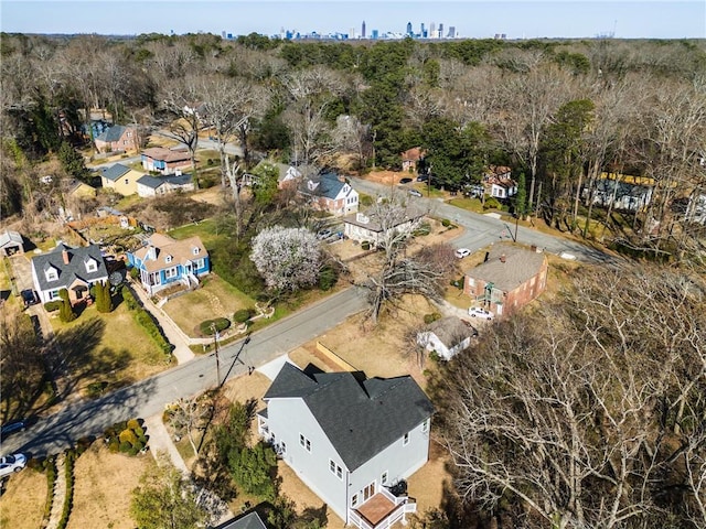 drone / aerial view featuring a residential view