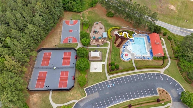 aerial view of property's location