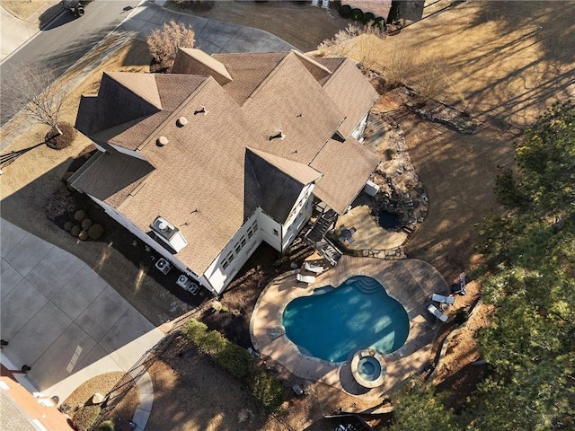 183 Applewood Ln, Acworth, GA 30101 - aerial view of property and surrounding area with a pool area