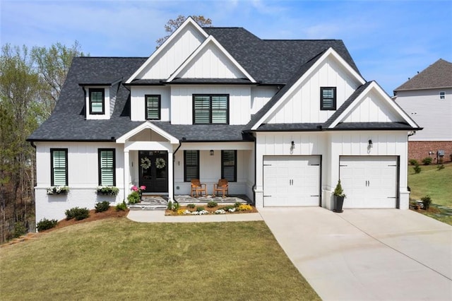 9 Grove Pointe Way SE, Cartersville, GA 30120 - modern farmhouse featuring covered porch and board and batten siding