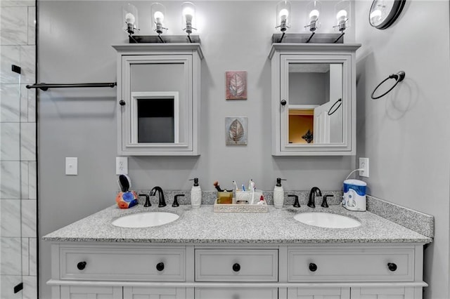 bathroom featuring vanity