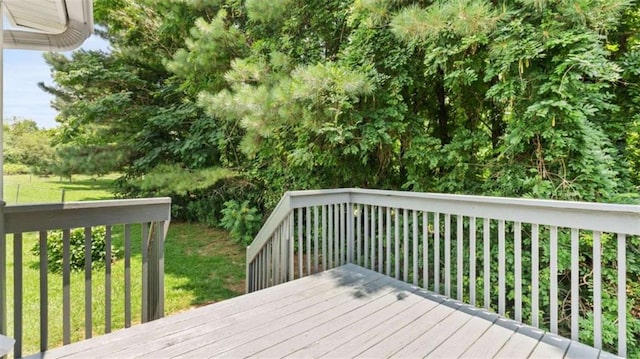 35 Ravenwood Dr, Rockmart, GA 30153 - wooden deck featuring a yard