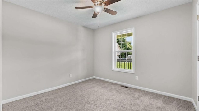 35 Ravenwood Dr, Rockmart, GA 30153 - carpeted empty room featuring ceiling fan and a textured ceiling