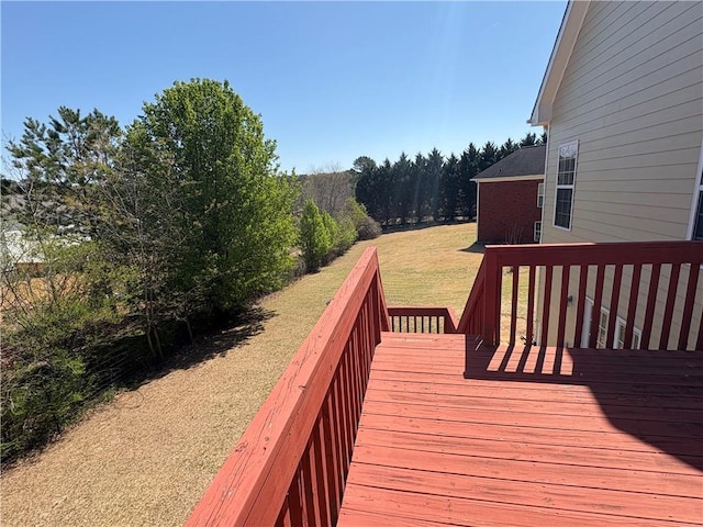 3426 Olivia Grace Way, Dacula, GA 30019 - wooden terrace featuring a yard