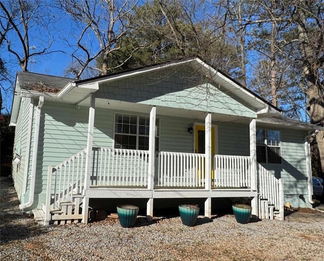 bungalow with a porch