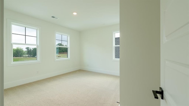 1514 Gatekeeper Ter, Marietta, GA 30066 - unfurnished room featuring baseboards, light carpet, and recessed lighting