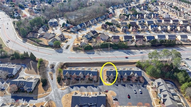 bird's eye view featuring a residential view