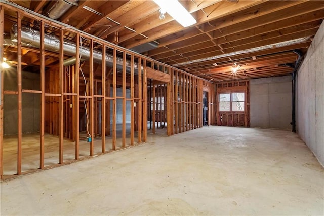 miscellaneous room with concrete floors