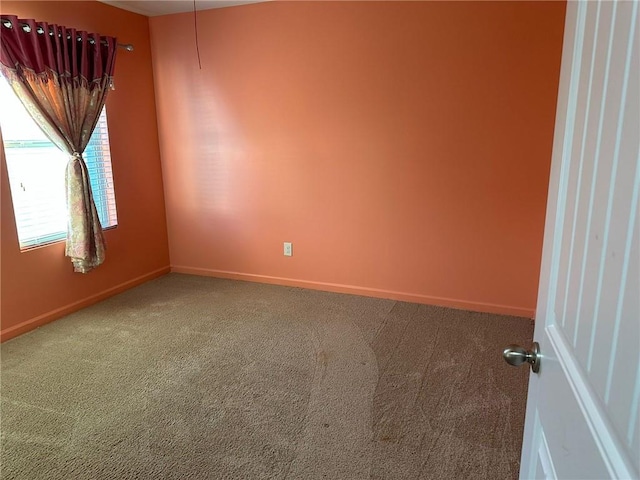 view of carpeted empty room