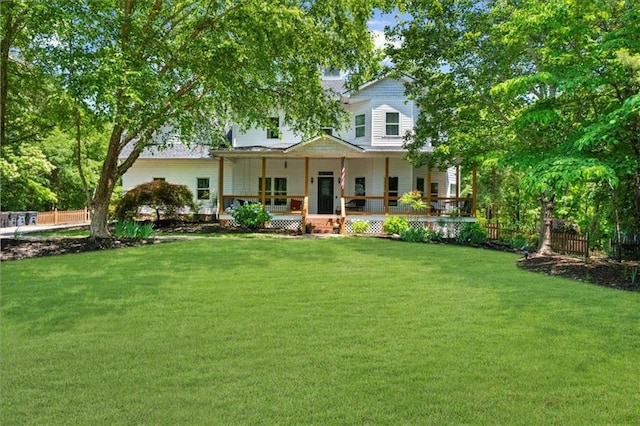 9035 Walnut Cove Ct, Gainesville, GA 30506 - rear view of property featuring covered porch