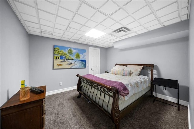 9035 Walnut Cove Ct, Gainesville, GA 30506 - bedroom featuring carpet floors, baseboards, and a paneled ceiling