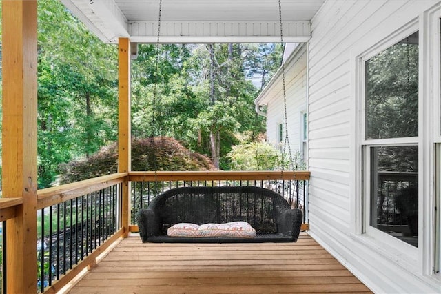 9035 Walnut Cove Ct, Gainesville, GA 30506 - view of wooden deck