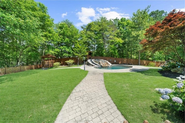 9035 Walnut Cove Ct, Gainesville, GA 30506 - view of yard featuring a gazebo