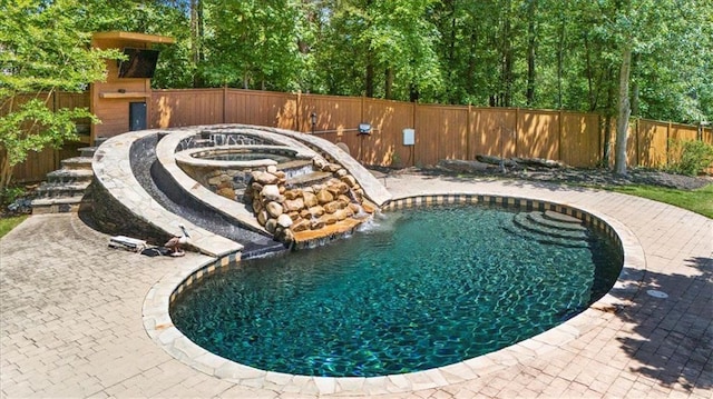 9035 Walnut Cove Ct, Gainesville, GA 30506 - view of swimming pool with a fenced backyard and a patio area