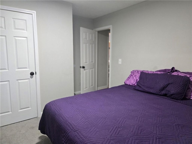 bedroom featuring carpet flooring