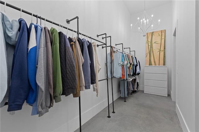 538 Main St, Palmetto, GA 30268 - walk in closet featuring a chandelier